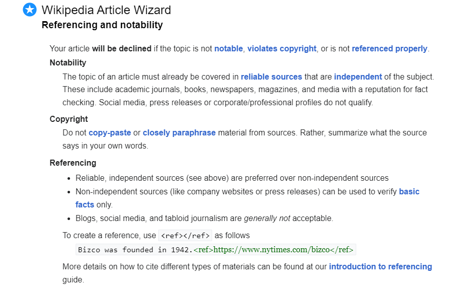 Wikipedia Article Wizard